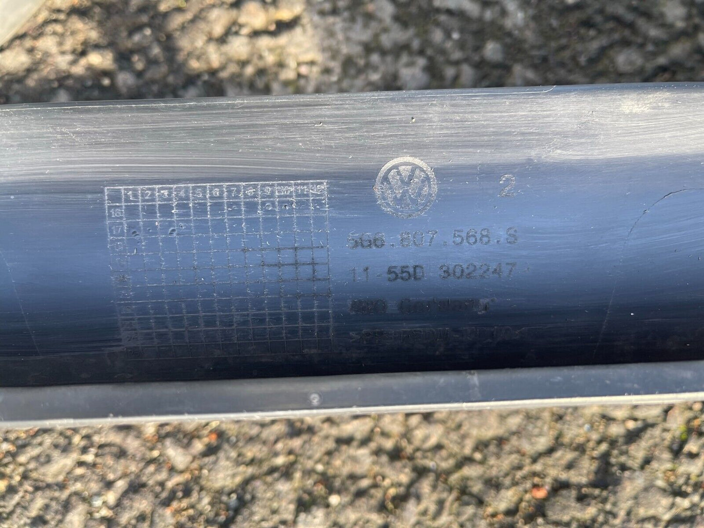 VOLKSWAGEN GOLF 2017-2020 REAR BUMPER DIFFUSER P/N: 5G6807568S