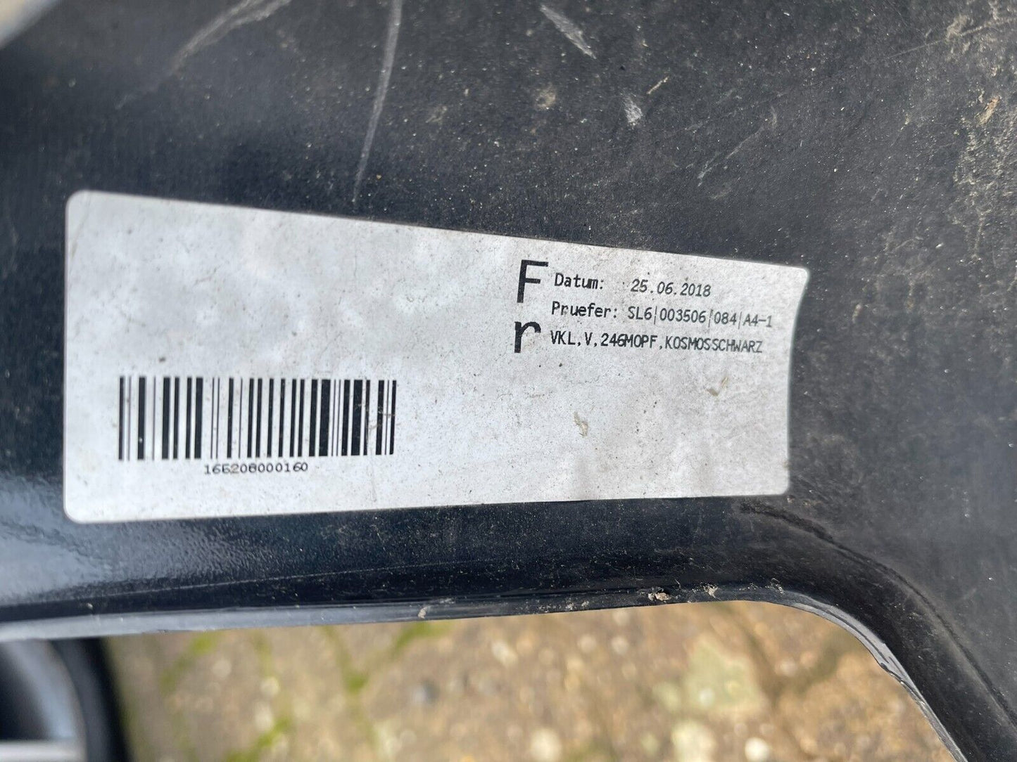 2018 MERCEDES B CLASS W246 FRONT BUMPER 2015-ONWARDS