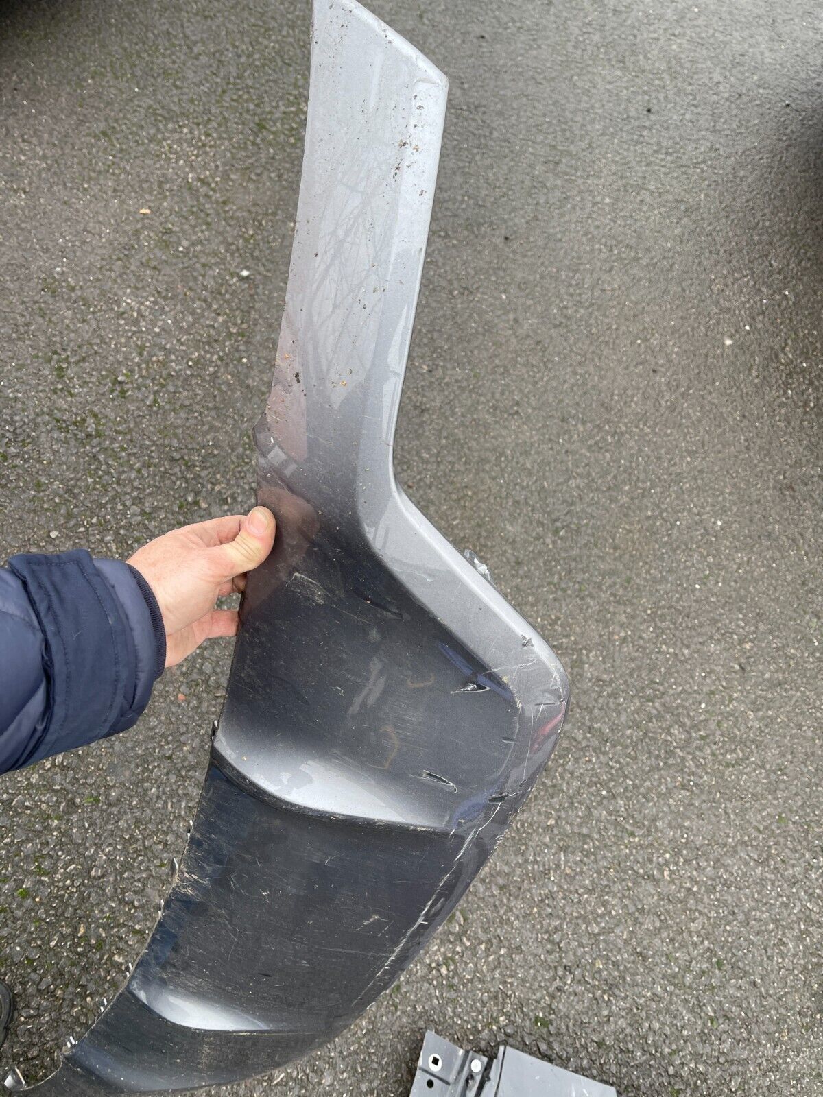 GENUINE RANGE ROVER EVOQUE L551 REAR SILVER DIFFUSER 2019-ON K8D217F954C