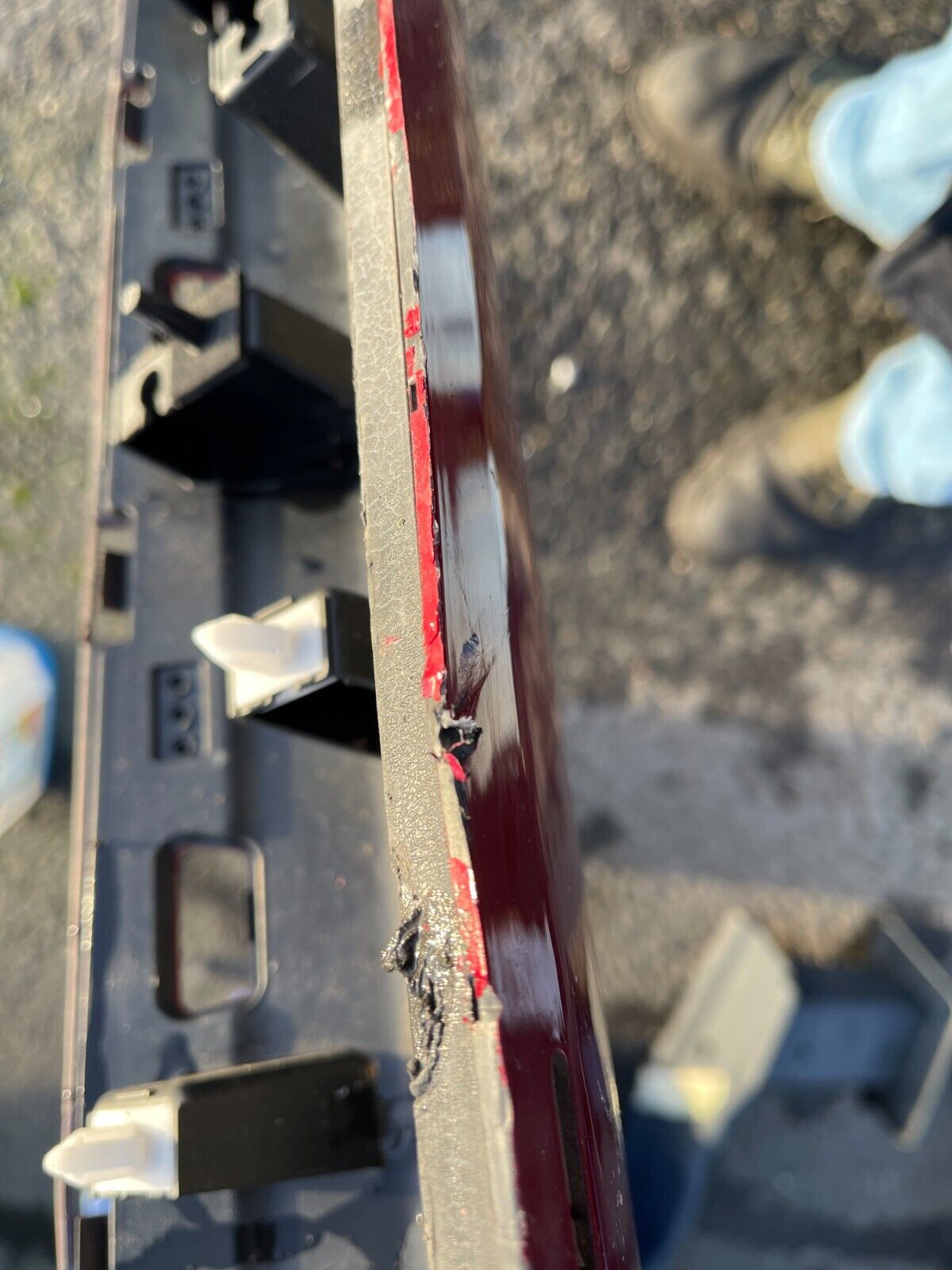 2023 Door trim strip front left L1TB-S20307-C FORD PUMA II From-2019 RED