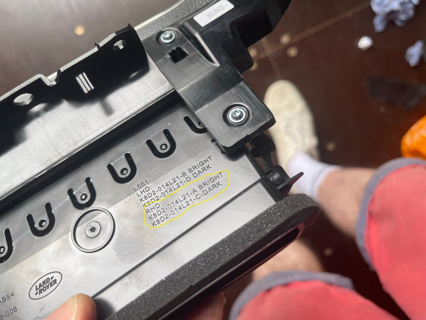 2021 Discovery Sport L550 Centre Dash Air Vent K8D2-014L21