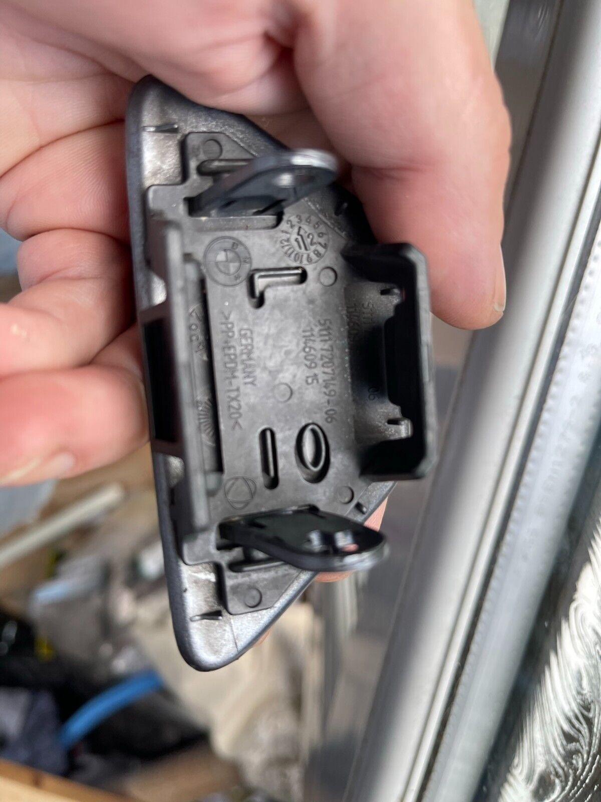 BMW 5 SERIES F10 F11 2010-2014 Headlight Washer Cover and Backing Plate