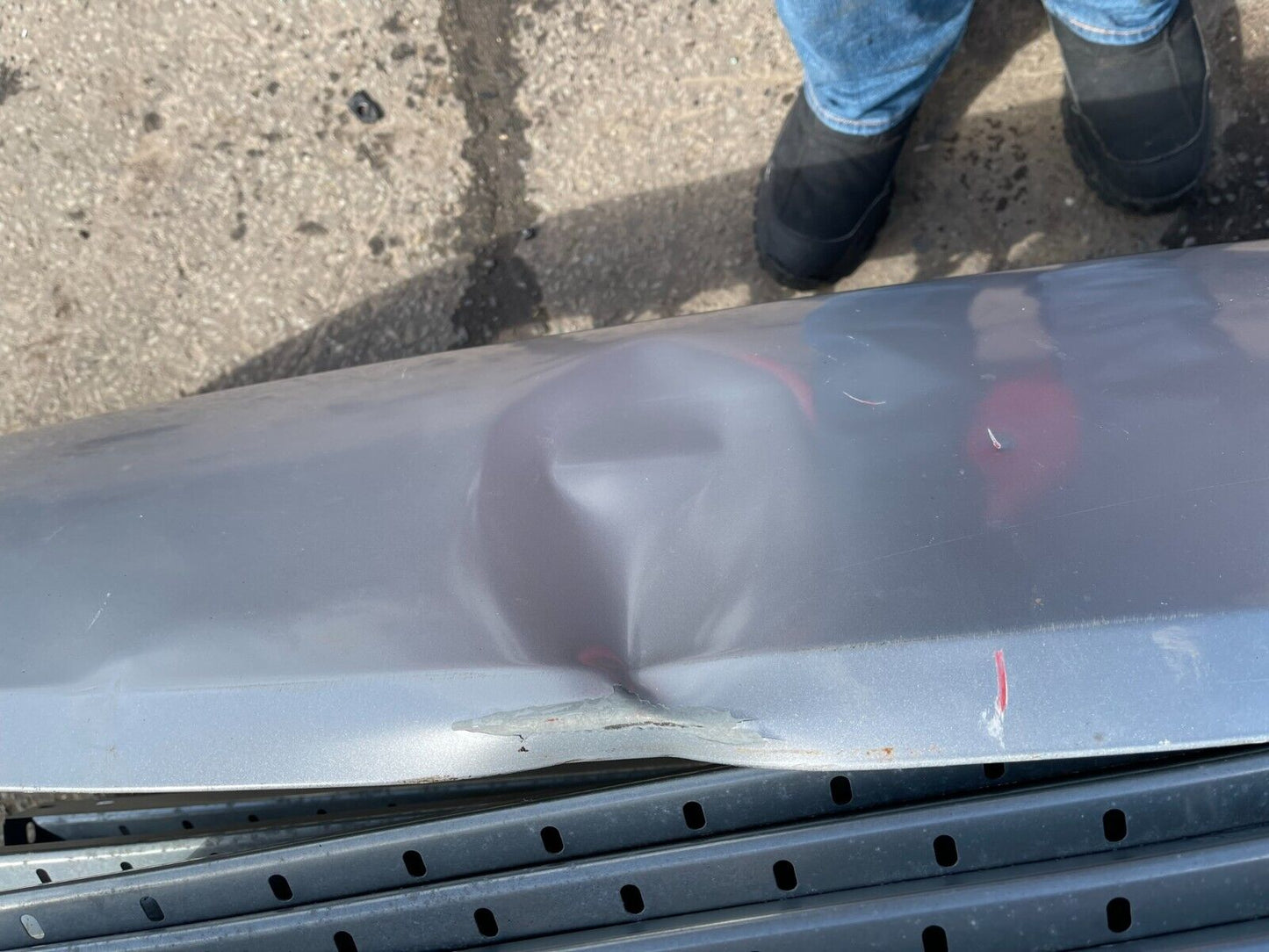 PEUGEOT BOXER 2014-2020 BONNET IN SILVER- GENUINE - DAMAGED