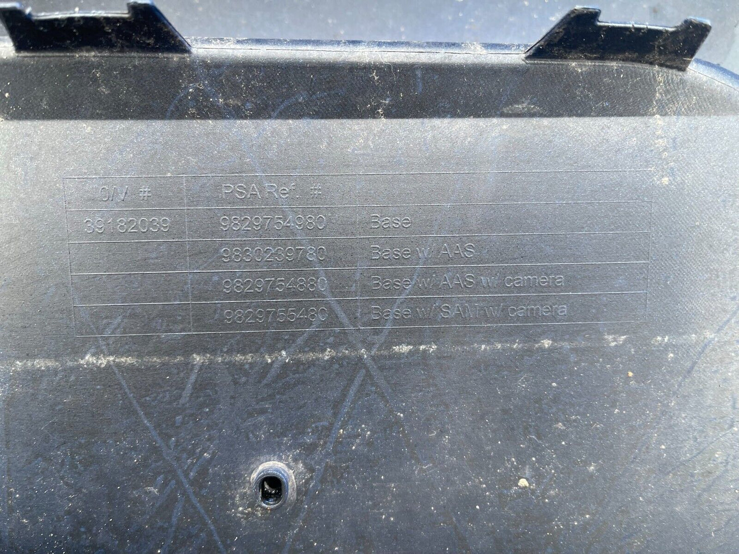 VAUXHALL CORSA F REAR BUMPER 2019 ONWARDS 9829754980 GENUINE