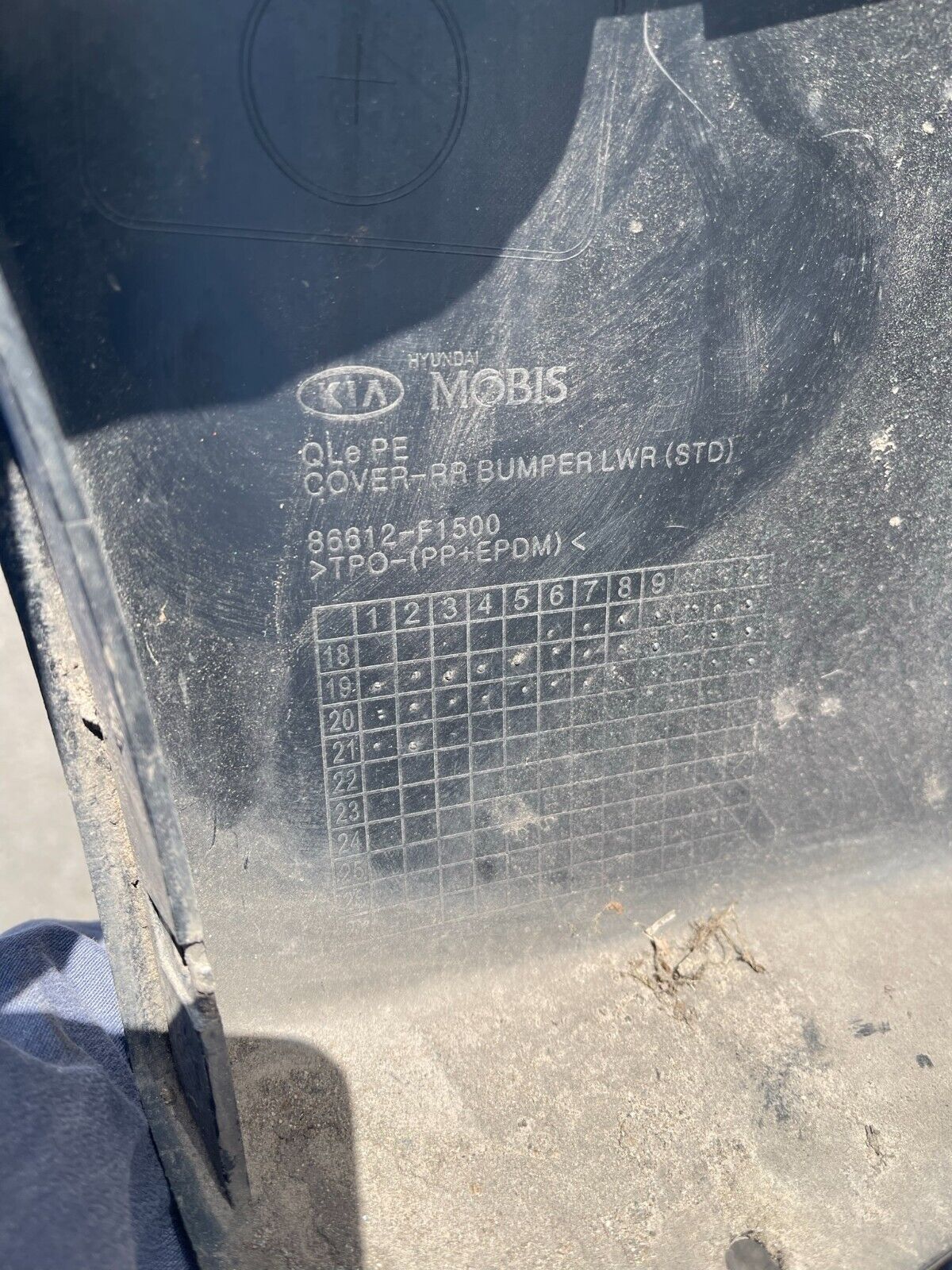 GENUINE KIA SPORTAGE QL GT-LINE REAR BUMPER 2018 2019 2020 2021 LOWER ONLY