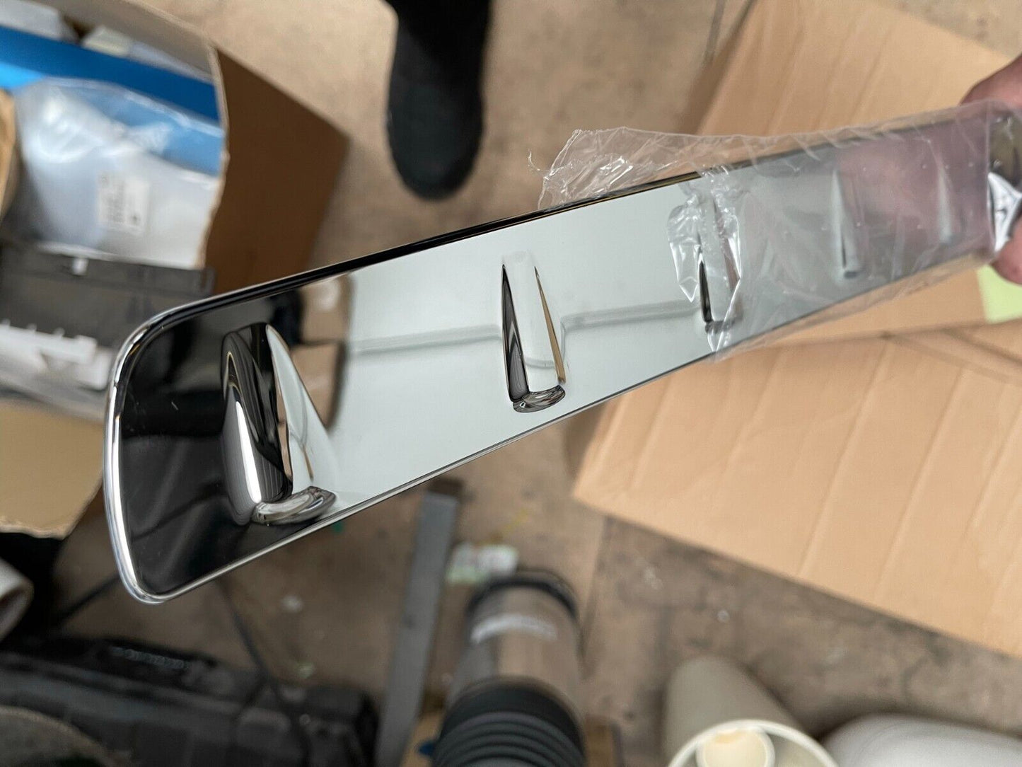 NEW Genuine Mercedes-Benz W246 B-Class Rear Bumper Silver Load Plate A2468850011