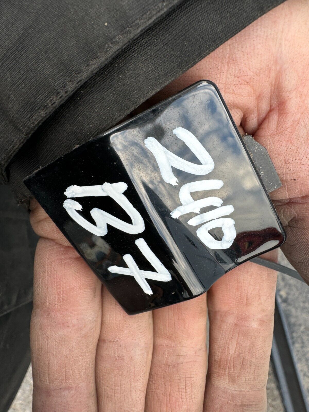 2023 GENUINE JAGUAR F PACE 2021+ BLACK REAR BUMPER TOWING EYE COVER MK8319K809AB