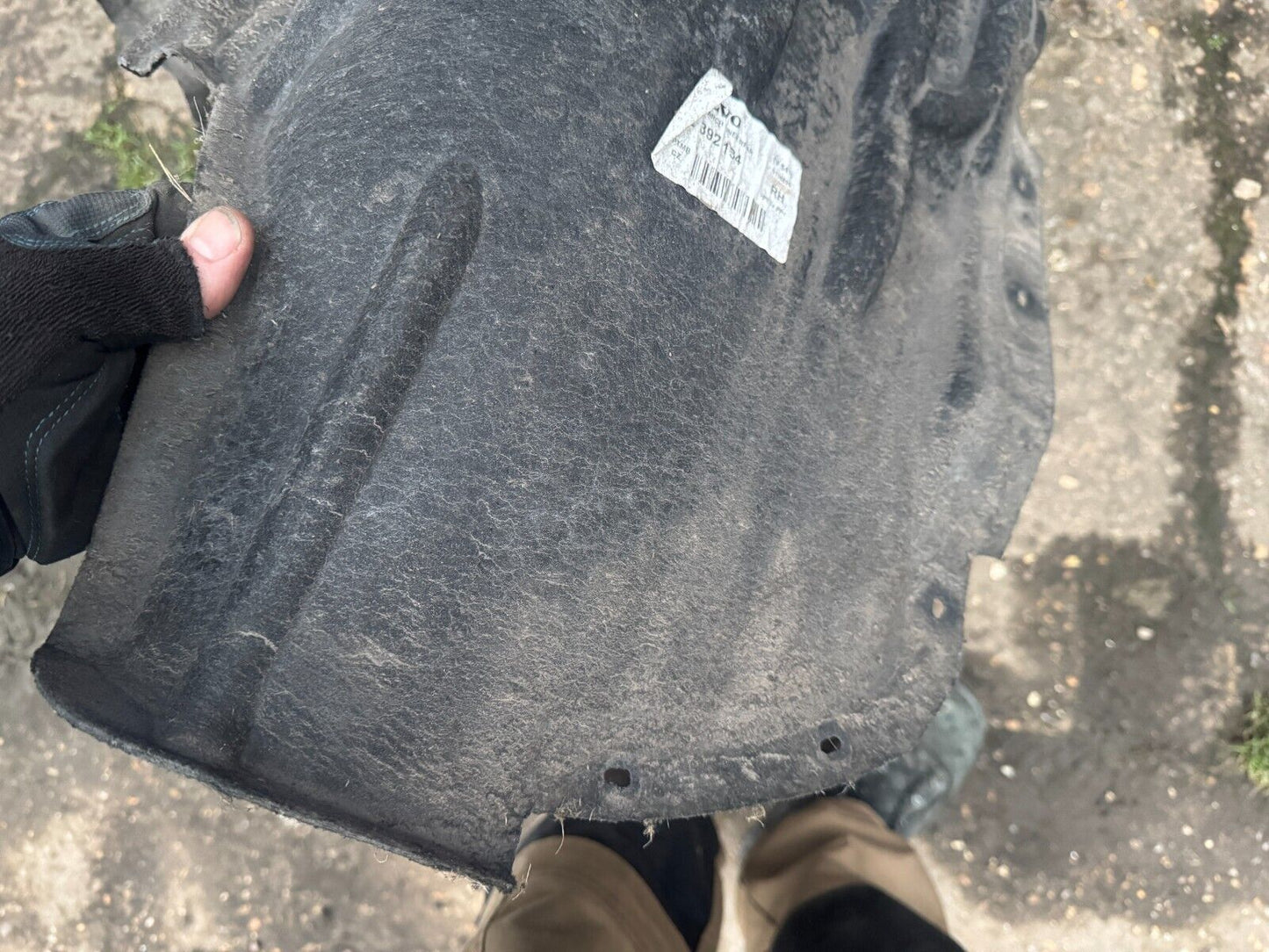 Genuine Volvo S90 Inner Wheel Arch Splash Guard Rear Right 32392134