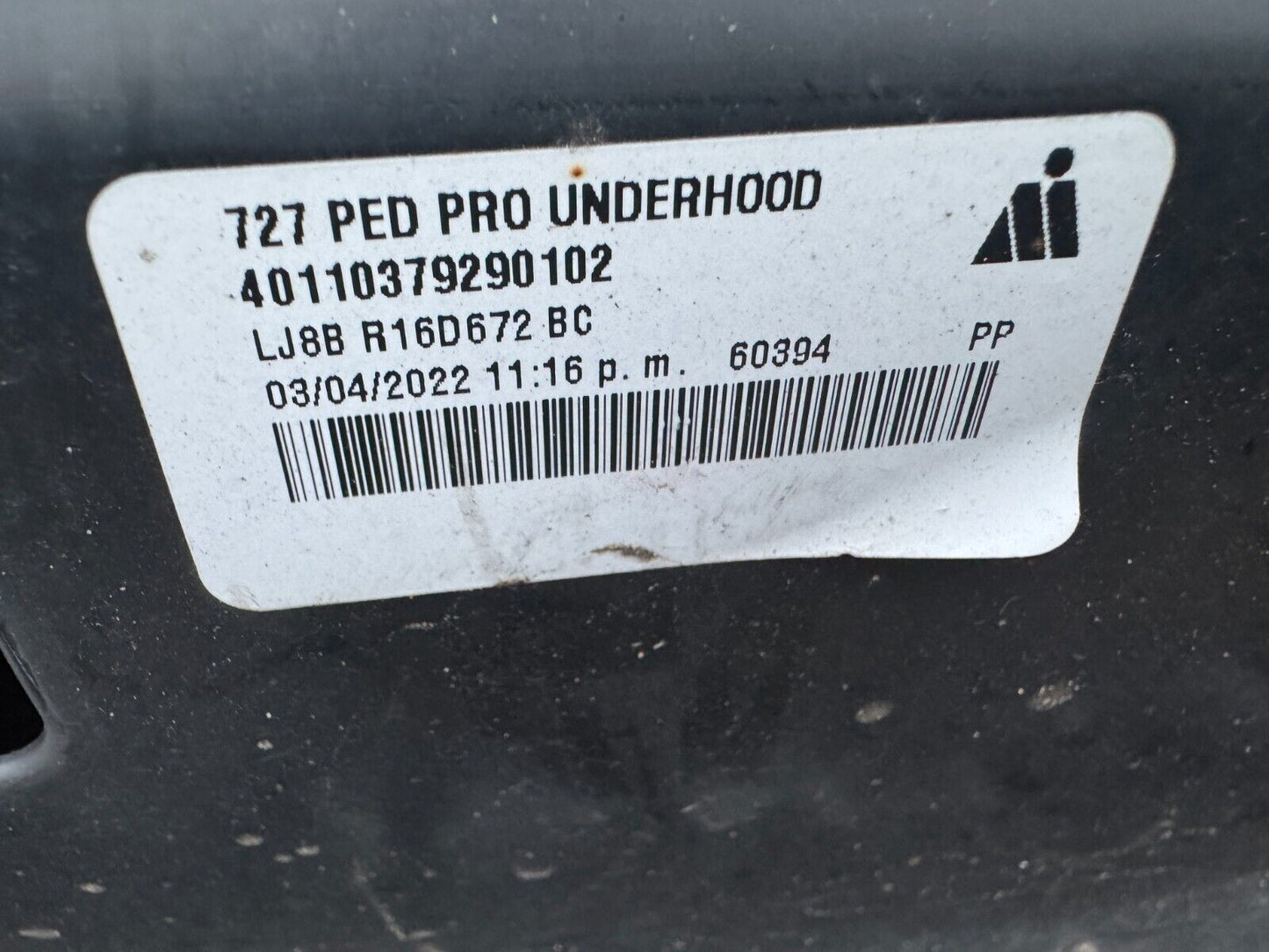 Ford Mustang Mach-E Hood Insulation Plate LJ8B-R16D672-BC 23016101 2022-