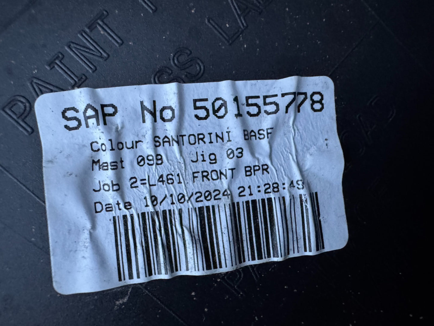 LATE 2024 Range Rover Sport OEM L461 2022- ON L461 FRONT BUMPER Santorini Black