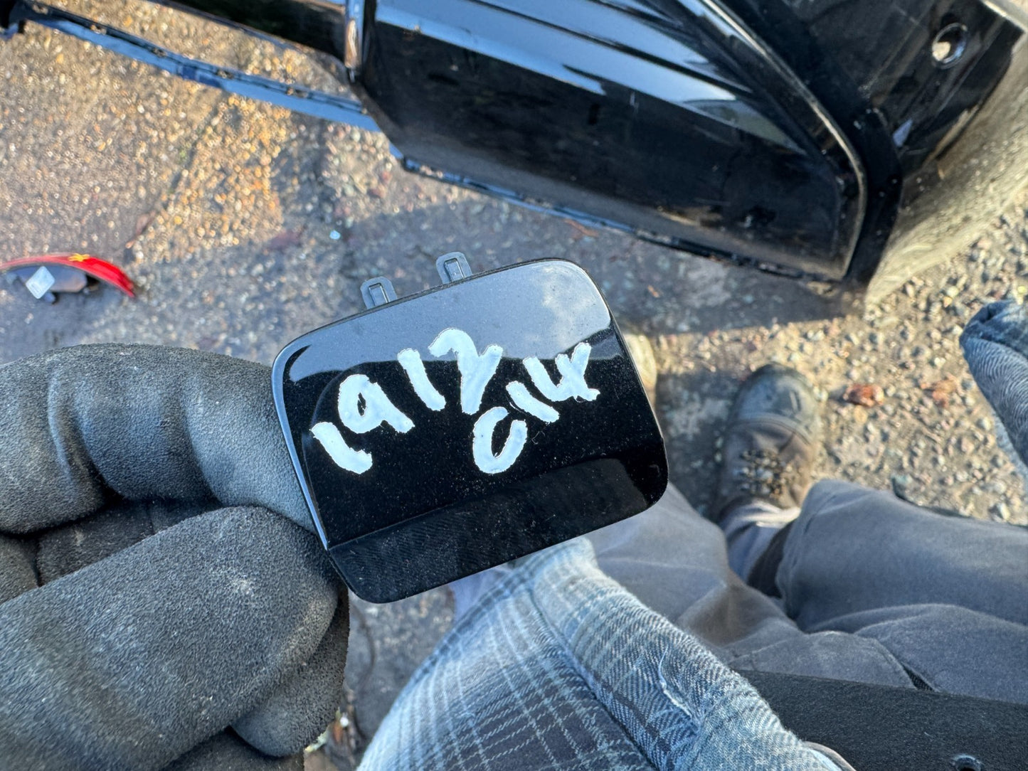 AUDI Q6 E-TRON REAR TOW EYE COVER GENUINE 85H807441A