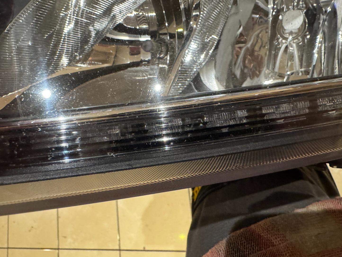 OEM Left Side Headlight Chrome & Black Trim DRL 14-25 Ducato Boxer Relay Movano