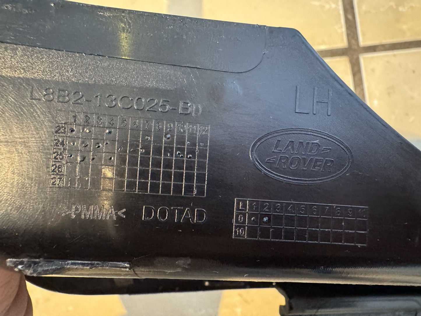 Land Rover Defender L663 Front Left NS Left Headlight Lamp Trim L8b2-13c025