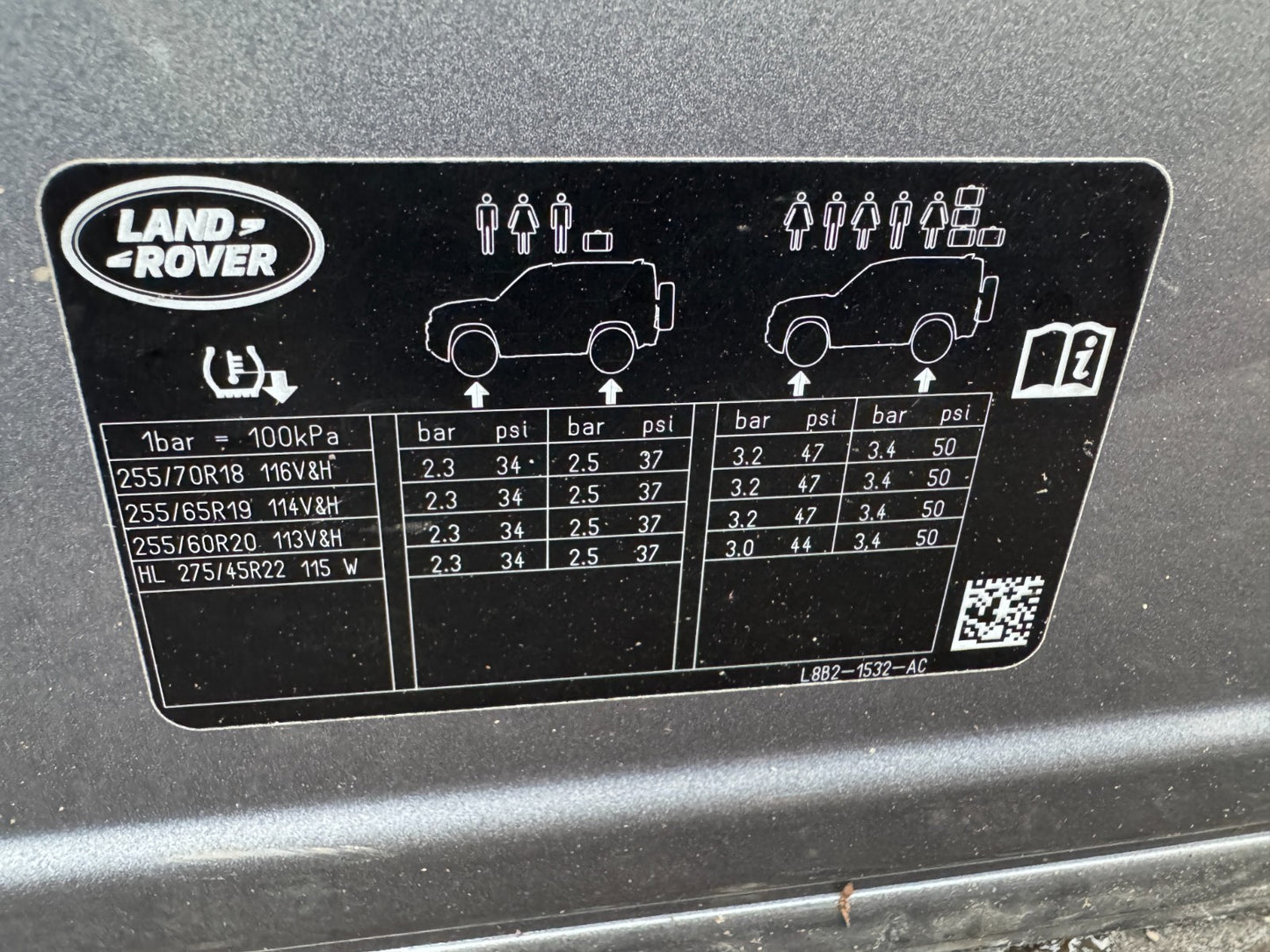 2020 -2025 Land Rover Defender Front Right Side Door L8B2-20220AB L8B220220 L663