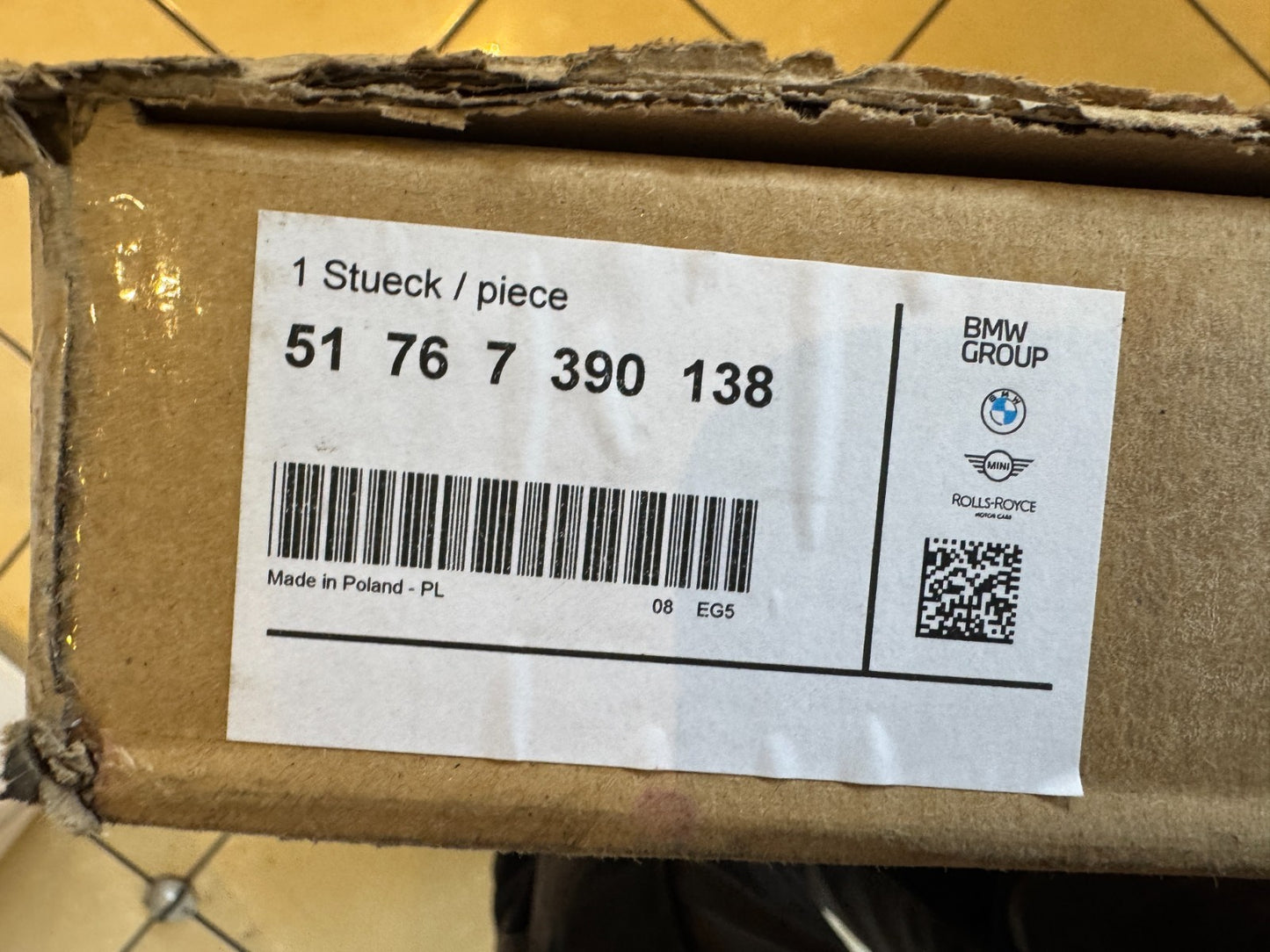 MINI F60 Rear Right Door Sill Gap Seal 51767390138 7390138 NEW