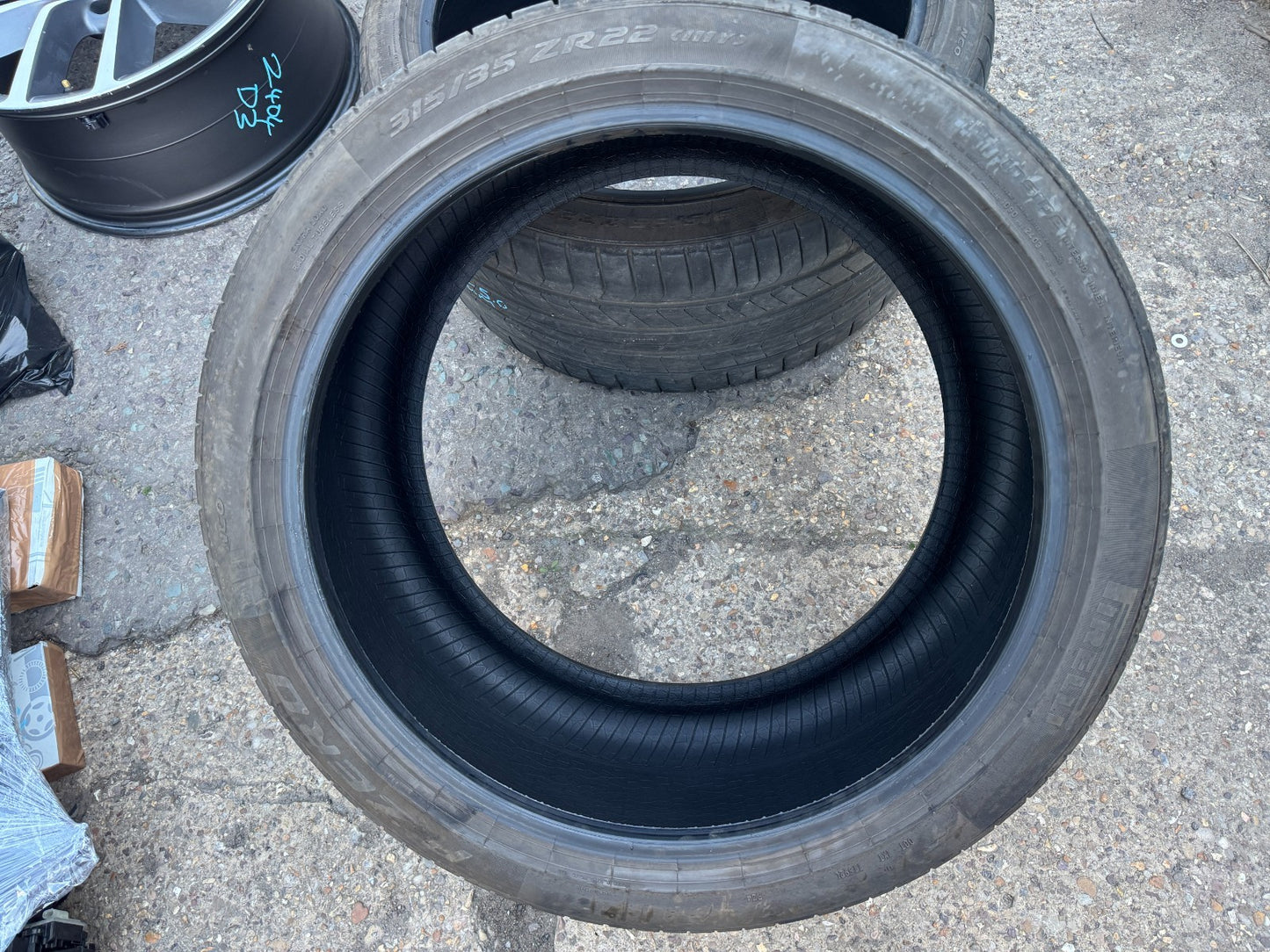 1x Pirelli P Zero 315 35 22 111Y XL NCO 5mm Tread DOT 4124