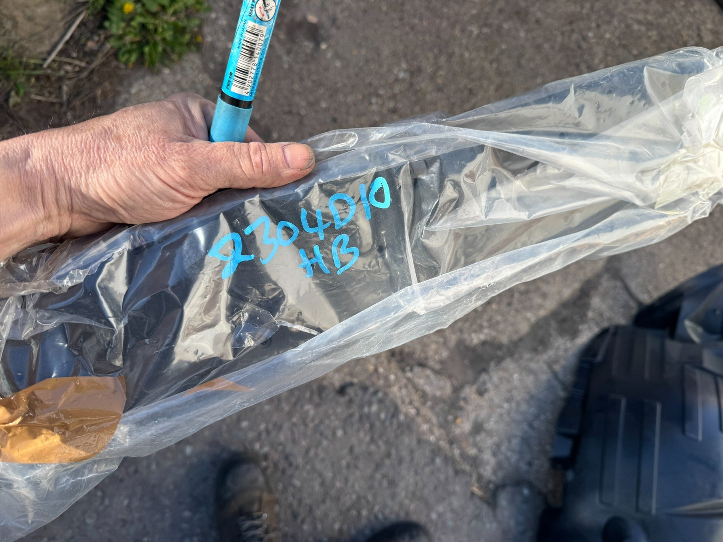 Licence plate holder Mercedes a2438855003 New but has a scratch