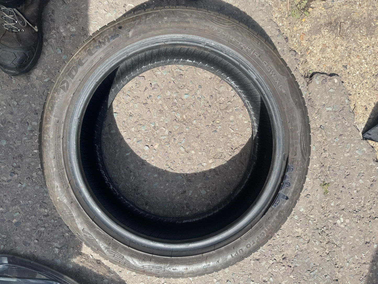 1x 225 45 18 Delmax Ultima Pro UP1 5.5mm late 2024 no repairs next day delivery