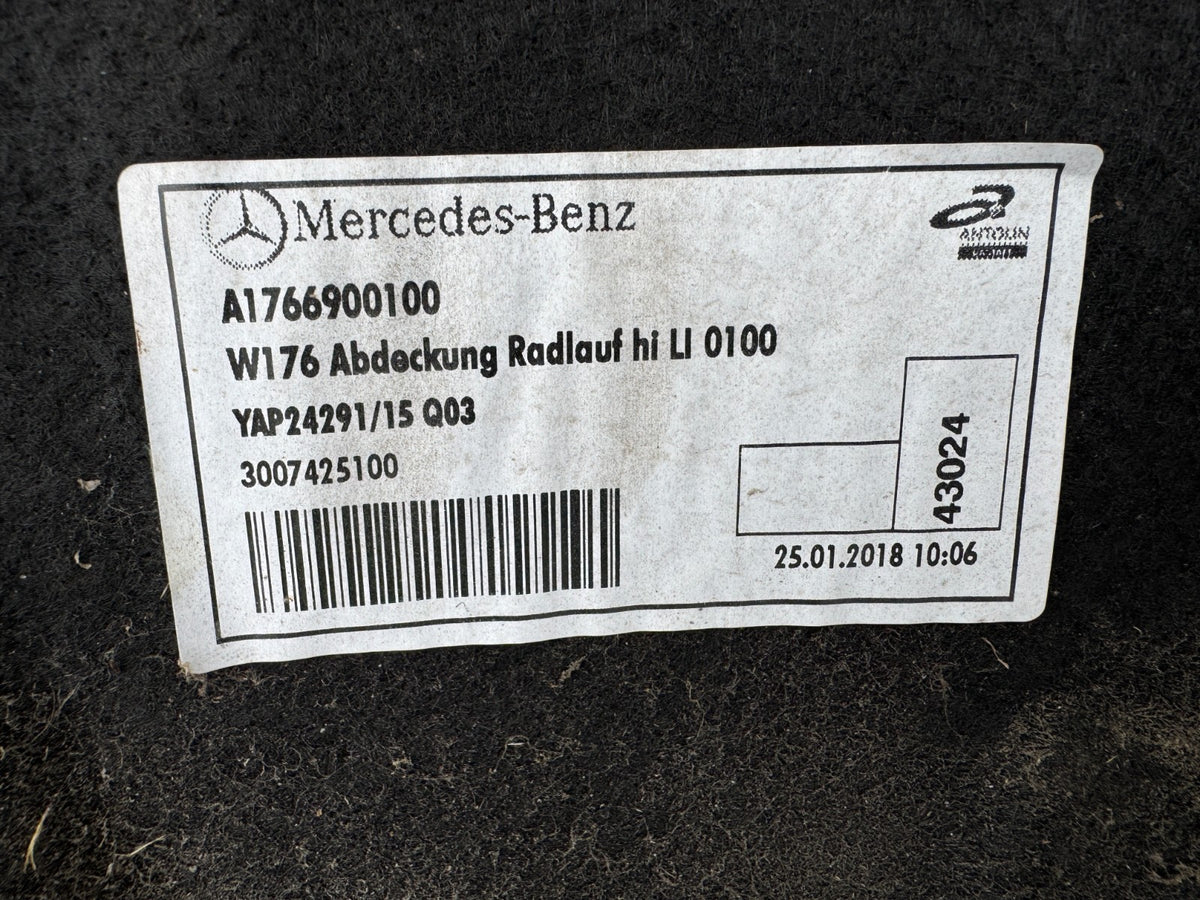 2018 ซับในบังโคลนหลัง ซ้าย แท้ MERCEDES A Class A1766900100
