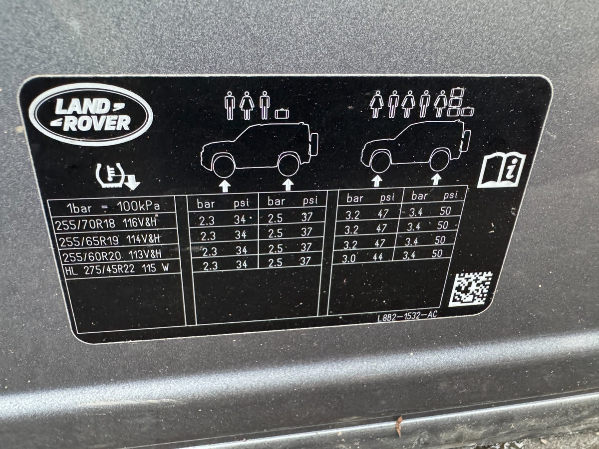 2020 -2025 Land Rover Defender 前右側車門 L8B2-20220AB L8B220220 L663