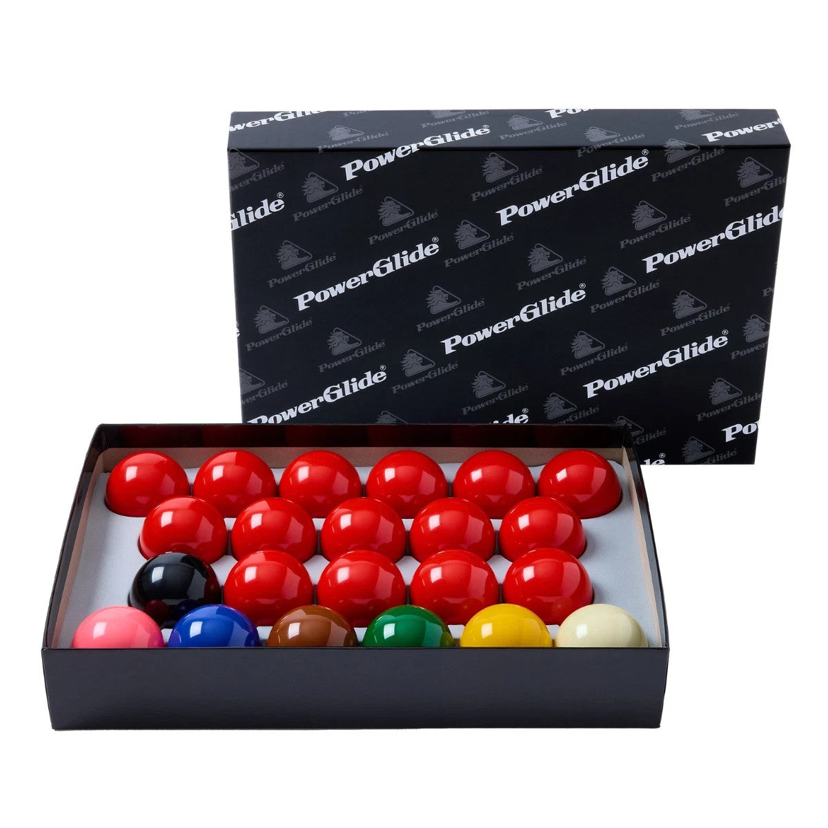 PowerGlide Snooker Ball Set 22 Balls Official Tournament Size 2 1/16 Inch 52.5mm