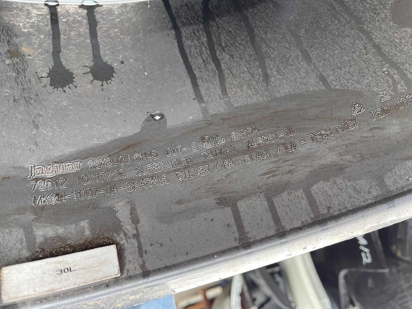 JAGUAR F PACE X761 SINGLE ALLOY WHEEL 22 INCH 9J MK8M1007LA T4A39347