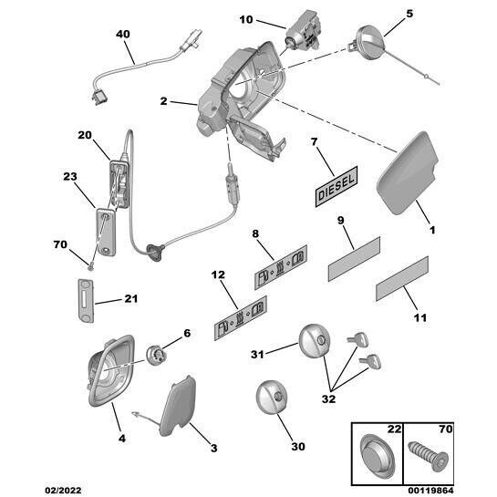 Citroen Dispatch 2016-2020 Diesel Tank Filler Housing SKU: 98 087 250 80