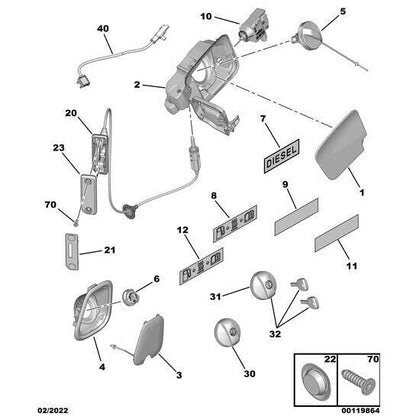 Citroen Dispatch 2016-2020 Diesel Tank Filler Housing SKU: 98 087 250 80