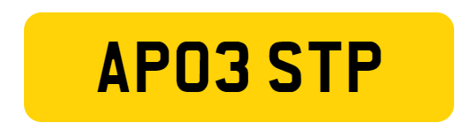 AP03 STP Private Registration Number