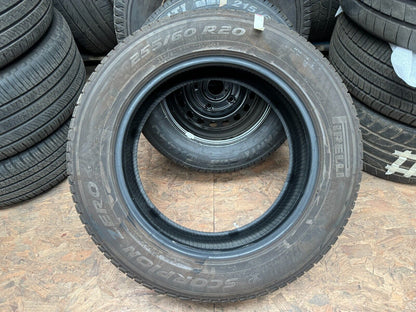 1 to 4, 255 60 20, PIRELLI SCORPION ZERO ALL SEASON, LR, 7 MM TREAD, LATE 2023