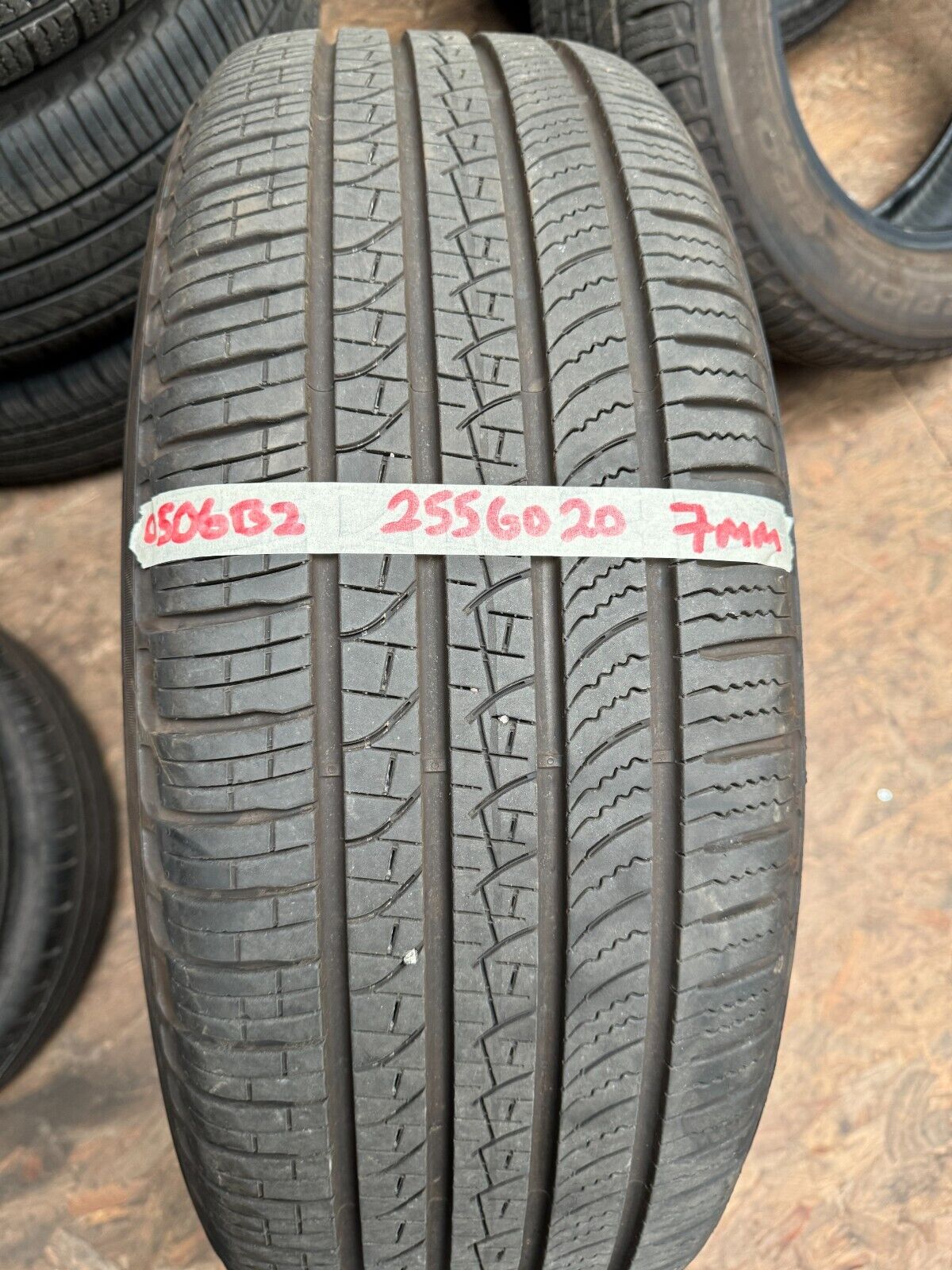 1 to 4, 255 60 20, PIRELLI SCORPION ZERO ALL SEASON, LR, 7 MM TREAD, LATE 2023