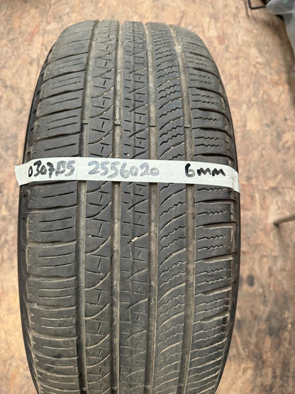 1 to 4, 255 60 20, PIRELLI SCORPION ZERO ALL SEASON, LR, 7 MM TREAD, LATE 2023