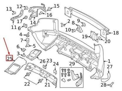 LR RANGE ROVER EVOQUE L538 Rear Bumper Right Exhaust Cover LR026328 NEW GENUINE