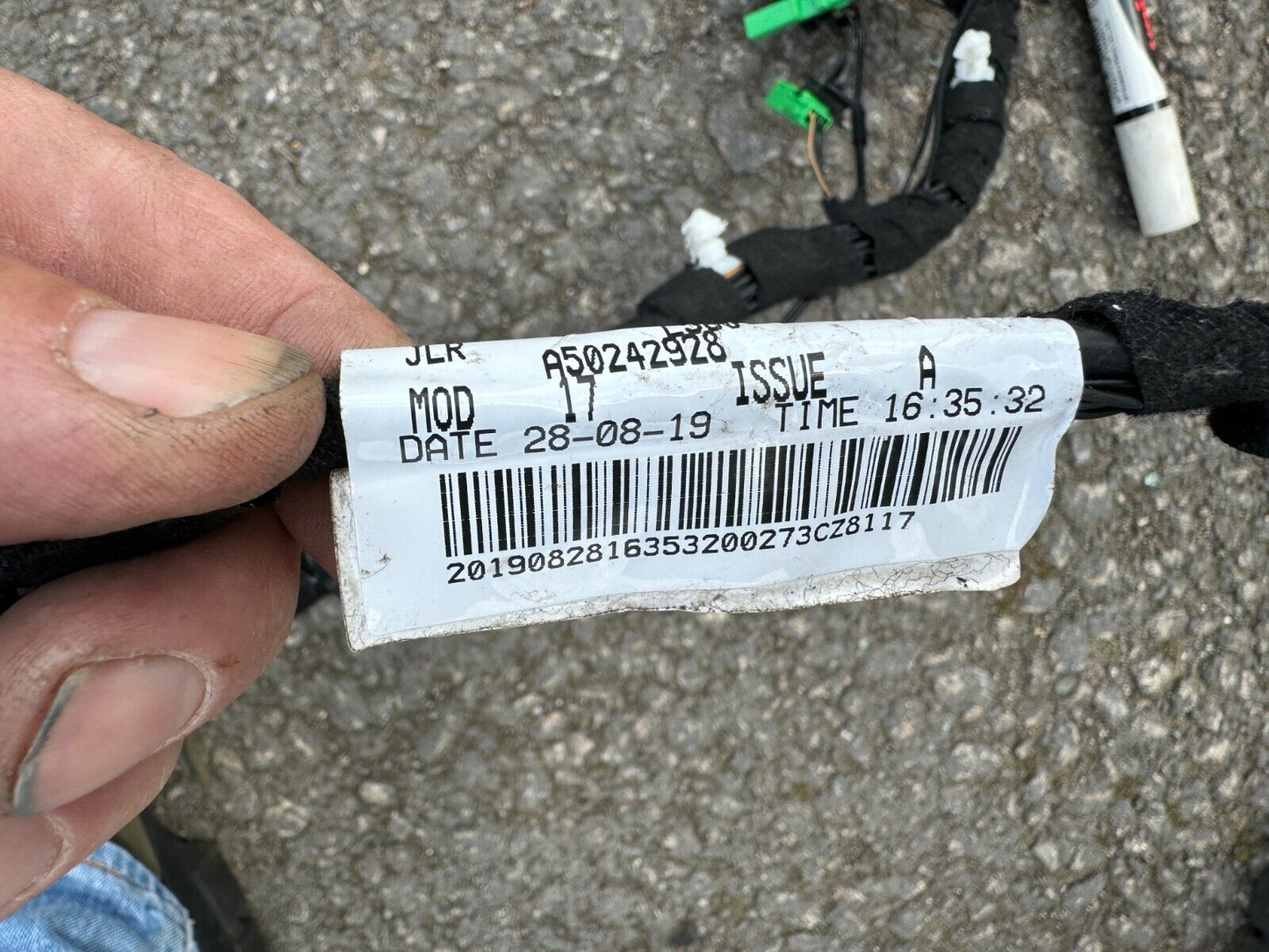 Faisceau de câblage de fil de porte arrière de hayon de levage de LAND ROVER RANGE ROVER VELAR OEM 18-20