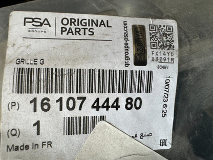 GENUINE Front Fog Light Grill PEUGEOT 308 1610744480 Left NOT FAKE CLONE
