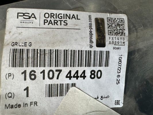 GENUINE Front Fog Light Grill PEUGEOT 308 1610744480 Left NOT FAKE CLONE