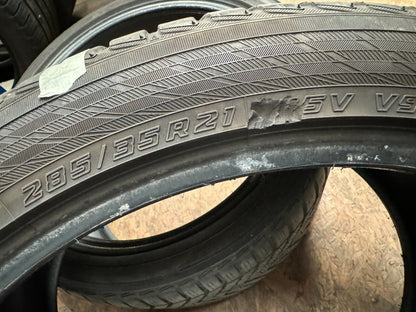 WINTER TYRE Yokohama BluEarth-Winter (V905) 285/35 R21 105V XL M+S REPAIR, READ!