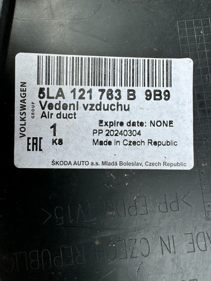 SKODA ENYAQ iV Front Bumper Left Air Guide 5LA121763B9B9 NEW GENUINE