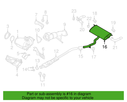 NEW Genuine Rear Muffler - Volvo (32292042) 2019-2023 Volvo S90