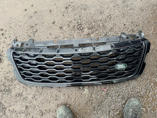 👉FRONT MAIN GRILLE 2022 LAND ROVER VELAR (L560) LR143275 M8A2-8200-CC Damage