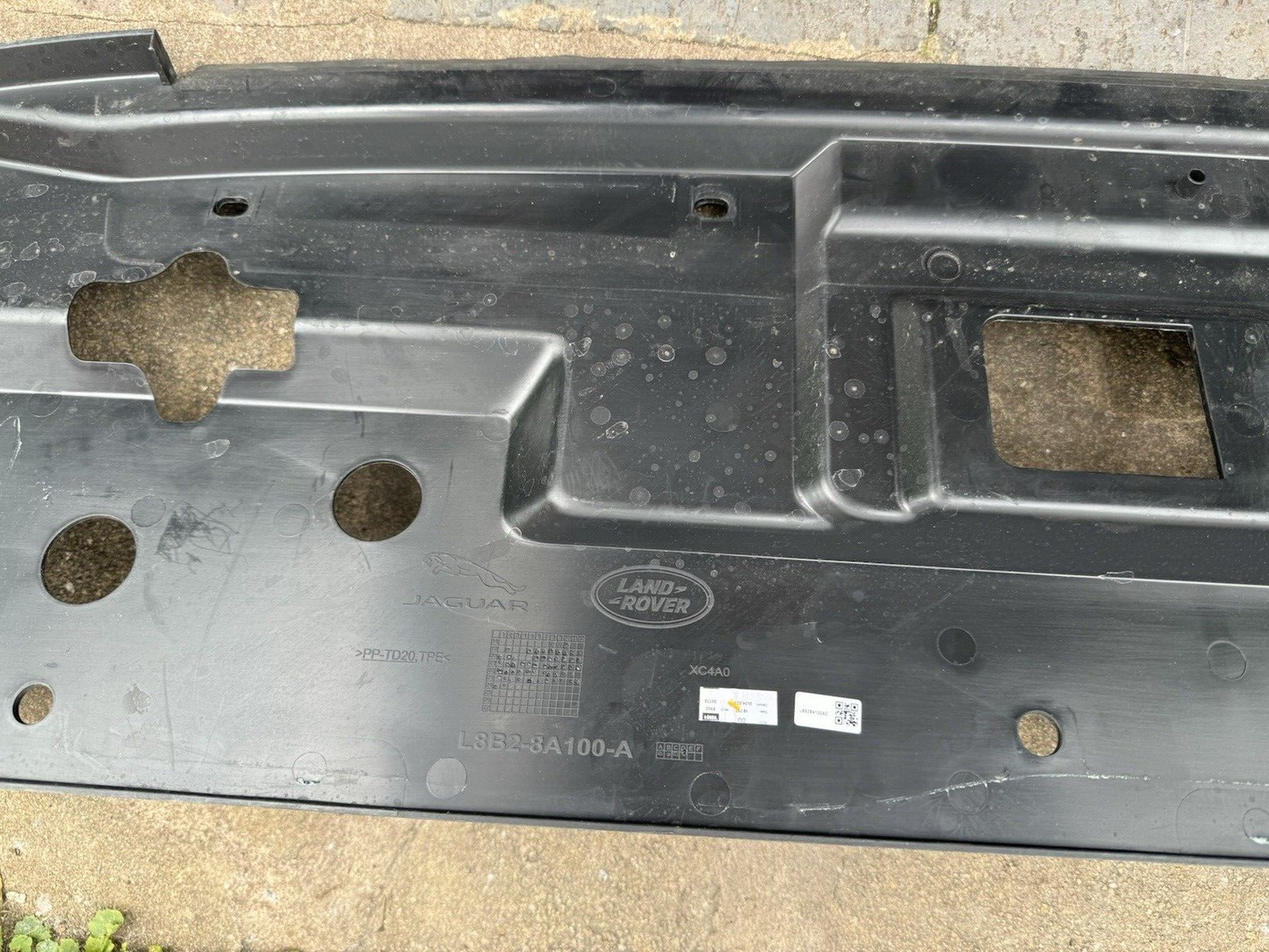 from 2018 Landrover Defender Front Bumper Top Trim L8b28a100a