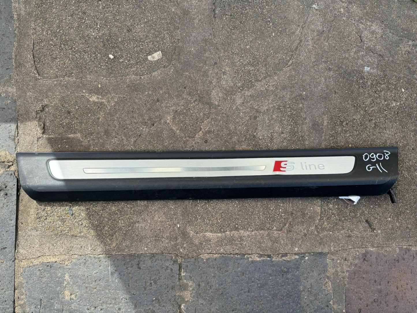 AUDI Q7 4M 2015 - 2021 S LINE SILL TRIM KICK PLATE FRONT LEFT 4M0947405B