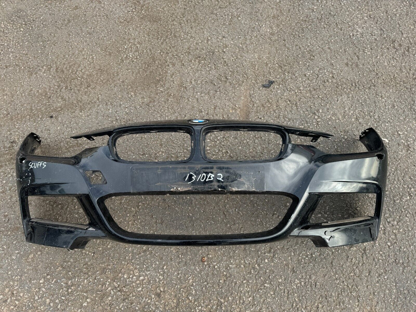 2014 BMW 3 SERIES F30 F31 M SPORT FRONT BUMPER BLACK SAPHIRE