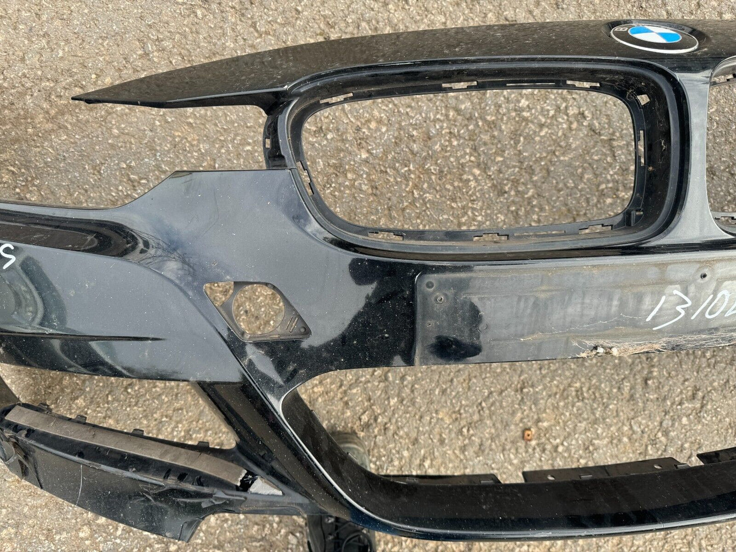 2014 BMW 3 SERIES F30 F31 M SPORT FRONT BUMPER BLACK SAPHIRE