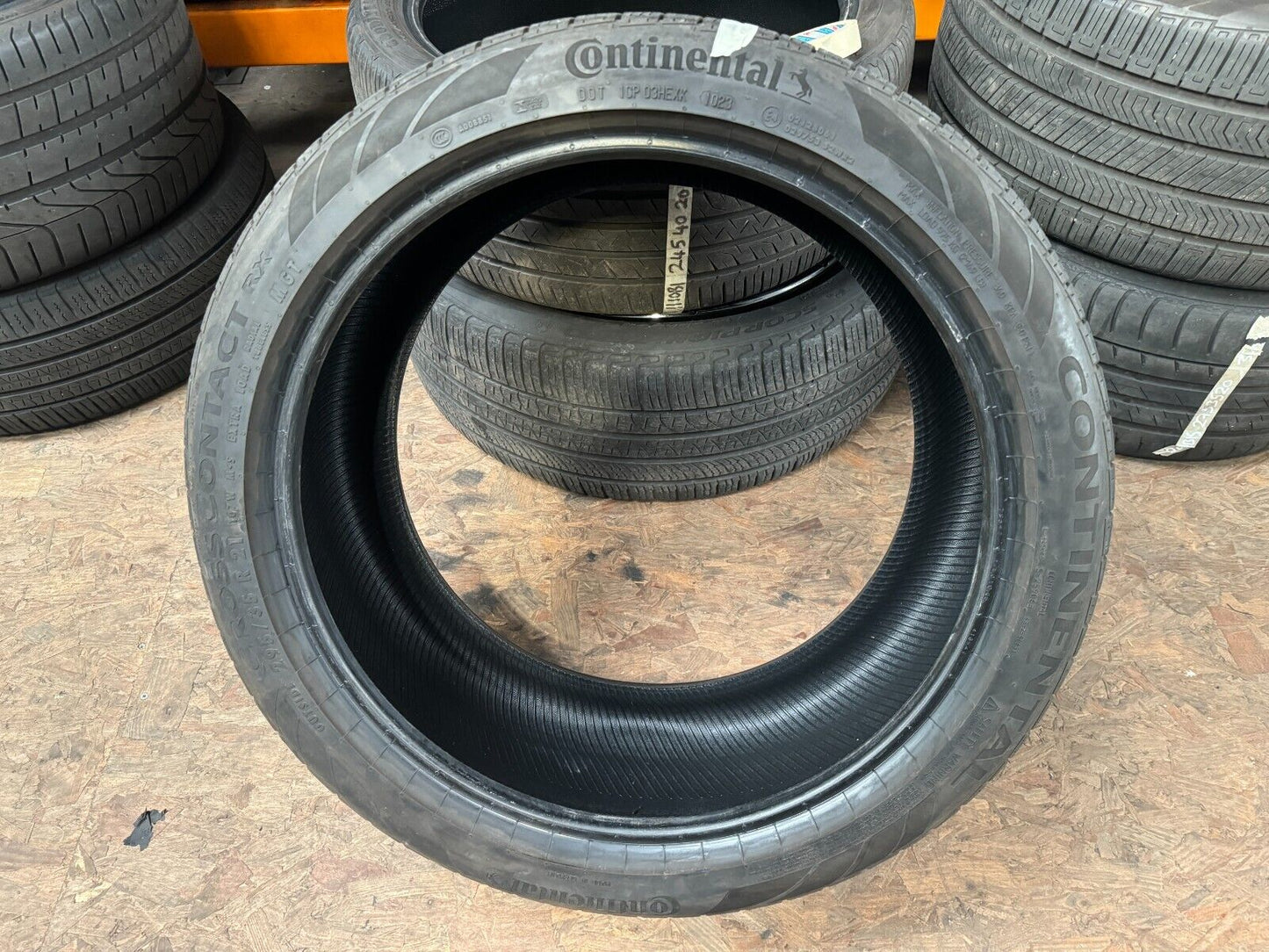 1x Continental 295 35 21 107W Cross Contact RX tyre 7mm! NEXT DAY DELIVERY