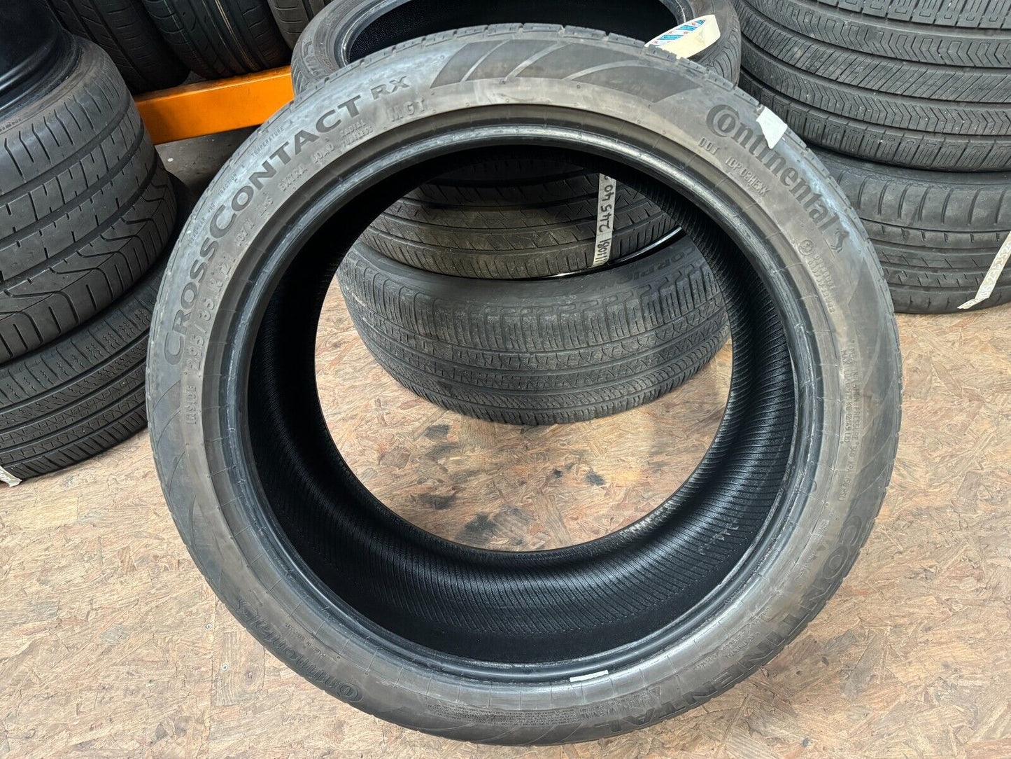 1x Continental 295 35 21 107W Cross Contact RX tyre 7mm! NEXT DAY DELIVERY