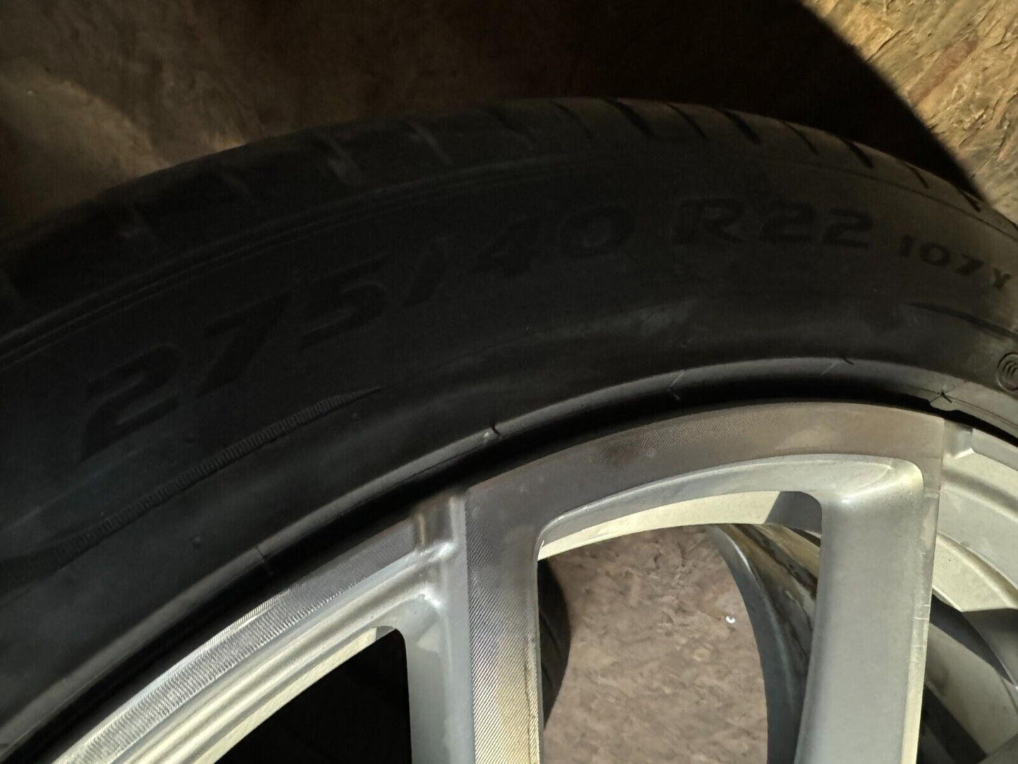 1 X 275 40 22 107Y PIRELLI P ZERO 6.5mm (NO PUNCTURE NO REPAIR)