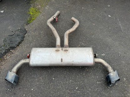 BMW X6 F16 M SPORT M50D EXHAUST BACK BOX WITH BLACK TIPS AS PICTURED 8576214