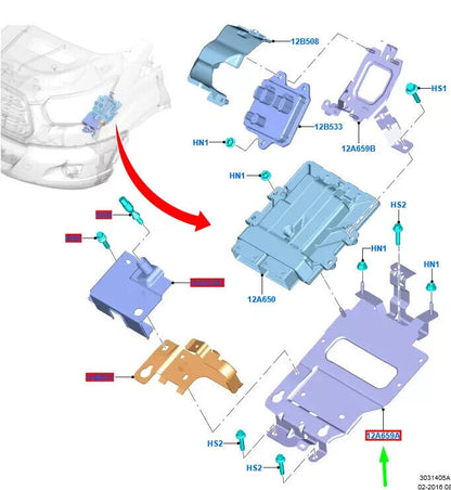 FORD TRANSIT CUSTOM engine module mount GK2112A692AL 22630331