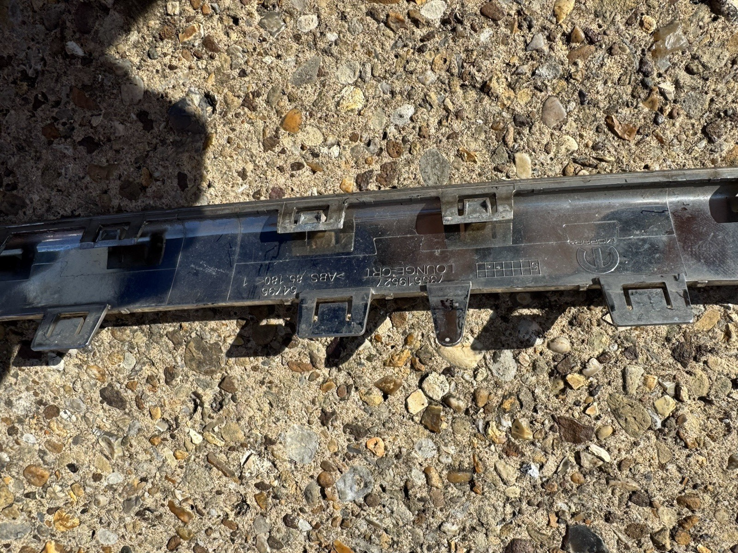 Chrome Strip Front Bumper 735619527 Fiat 500